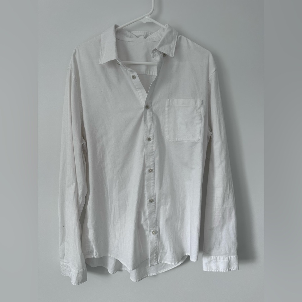 lululemon athletica White Button-Down Shirt